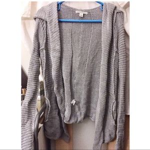 Banana Republic open sweater cardigan with hood